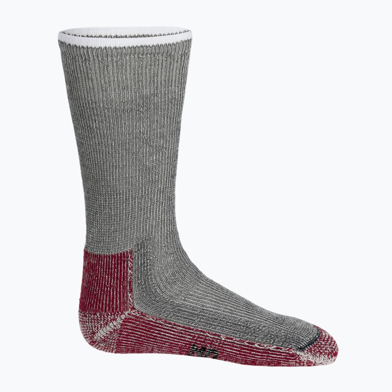 Smartwool Classic Mountaineer Maximum Cushion Crew grey-red trekking socks SW013300003 2