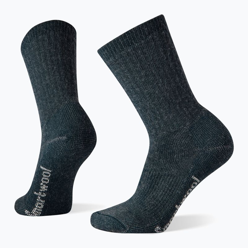 Women's Smartwool Hike Classic Edition Full Cushion Solid Crew trekking socks twilight blue