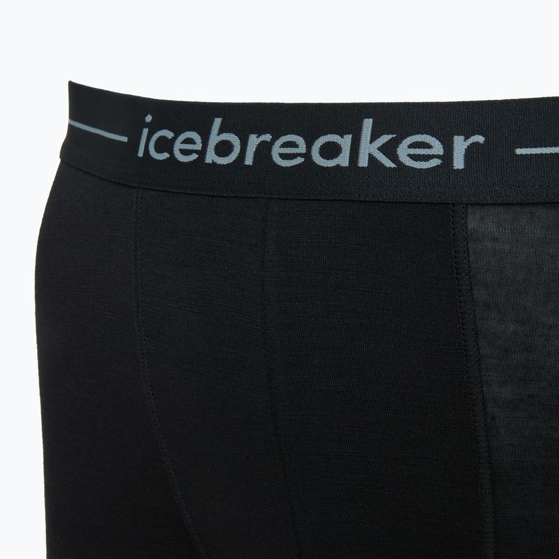 Men's thermal boxer shorts icebreaker Anatomica black 3