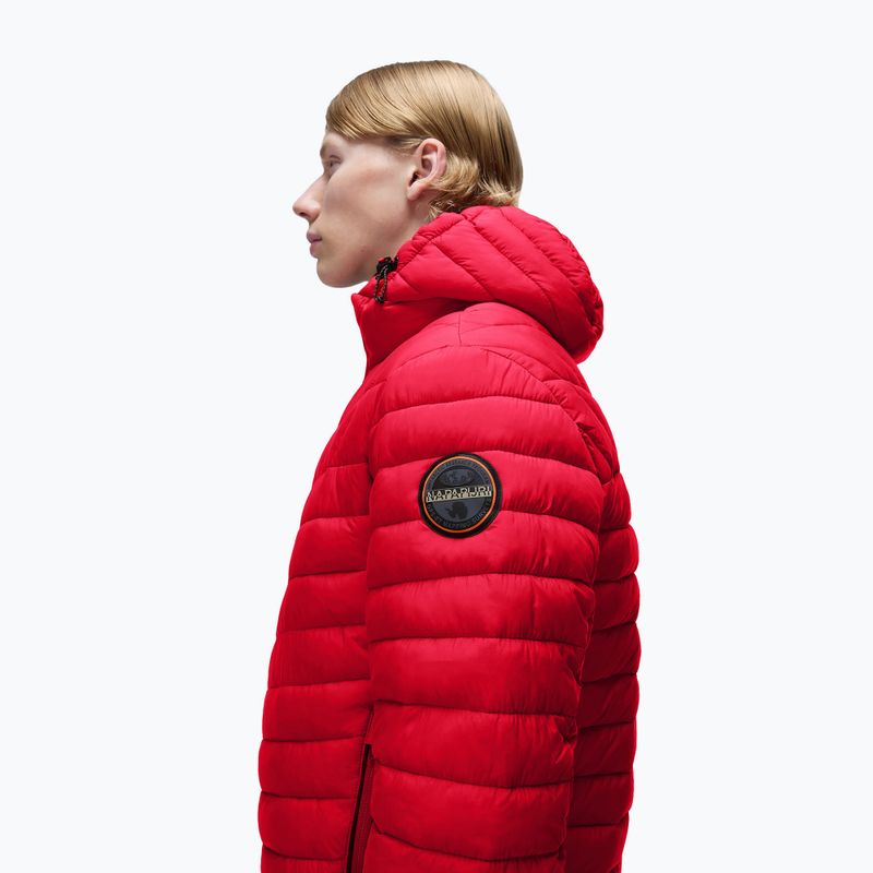 Men's Napapijri A-Lapaz H red goji jacket 4