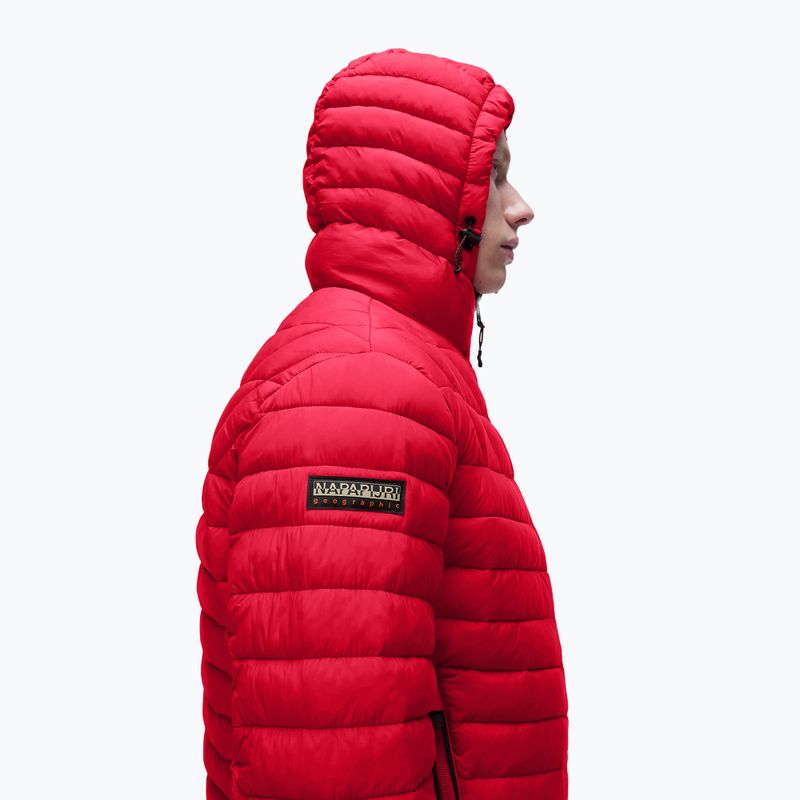 Men's Napapijri A-Lapaz H red goji jacket 5