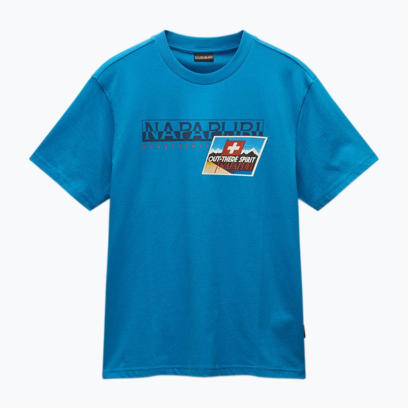 Men's Napapijri S-Portalet blue sapphire T-shirt 4