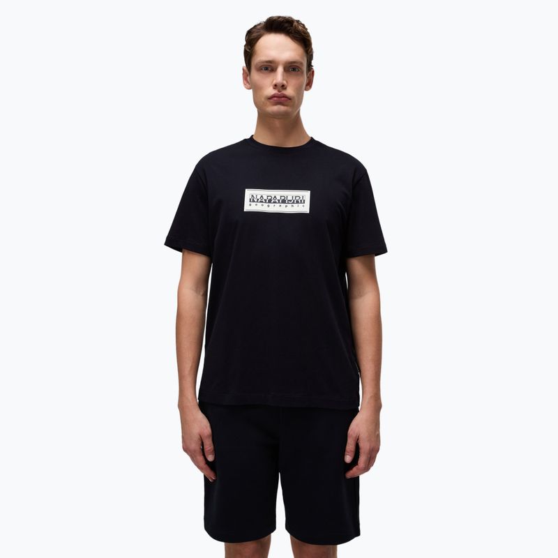 Men's Napapijri S-Box Logo T-shirt black 041