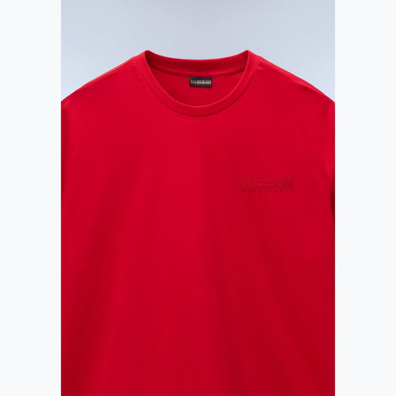 Men's Napapijri S-Kander red goji t-shirt 7