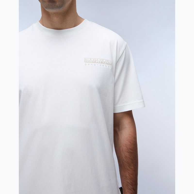 Men's Napapijri S-Kander white heron t-shirt 3