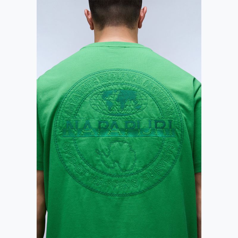 Men's Napapijri S-Kander green kelly t-shirt 4