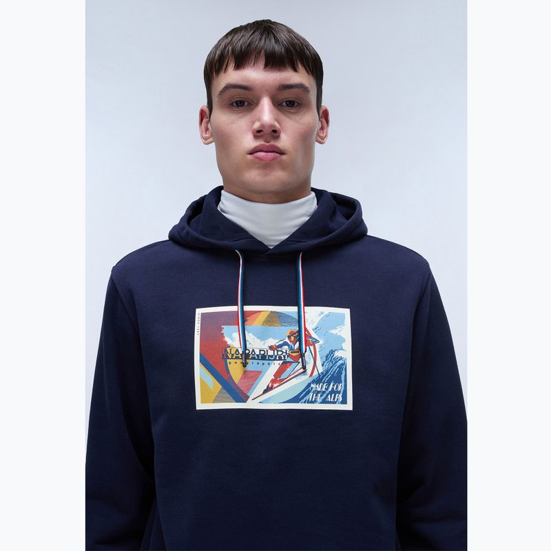 Men's Napapijri B-Portalet Hooded sweatshirt blu marine 3