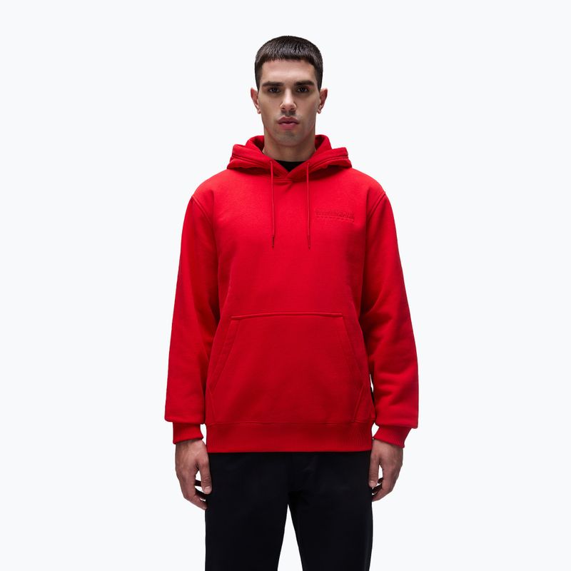 Men's Napapijri B-Kander Hooded red goji sweatshirt