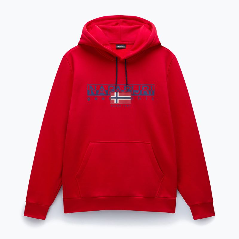 Men's Napapijri B-Aylmer Hint red goji sweatshirt