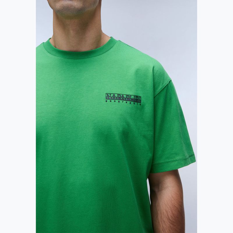 Men's Napapijri S-Linth green kelly t-shirt 3