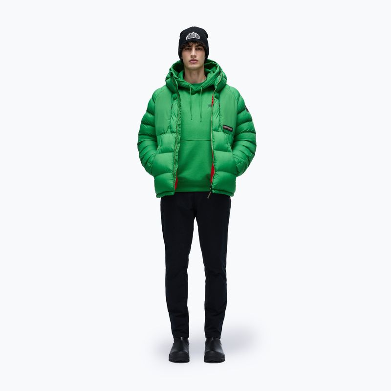 Men's Napapijri B-Linth Hooded sweatshirt green kelly 2