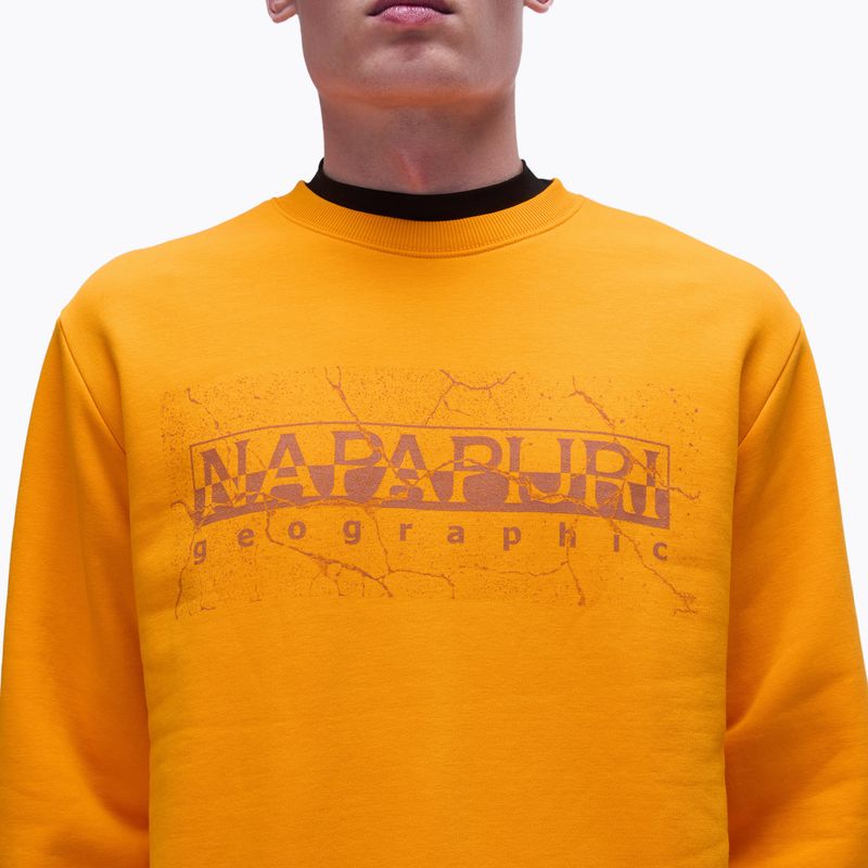 Men's Napapijri B-Albula C orange marigold sweatshirt 3