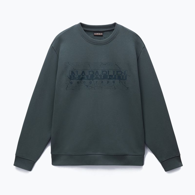 Men's Napapijri B-Albula C green urban sweatshirt 4