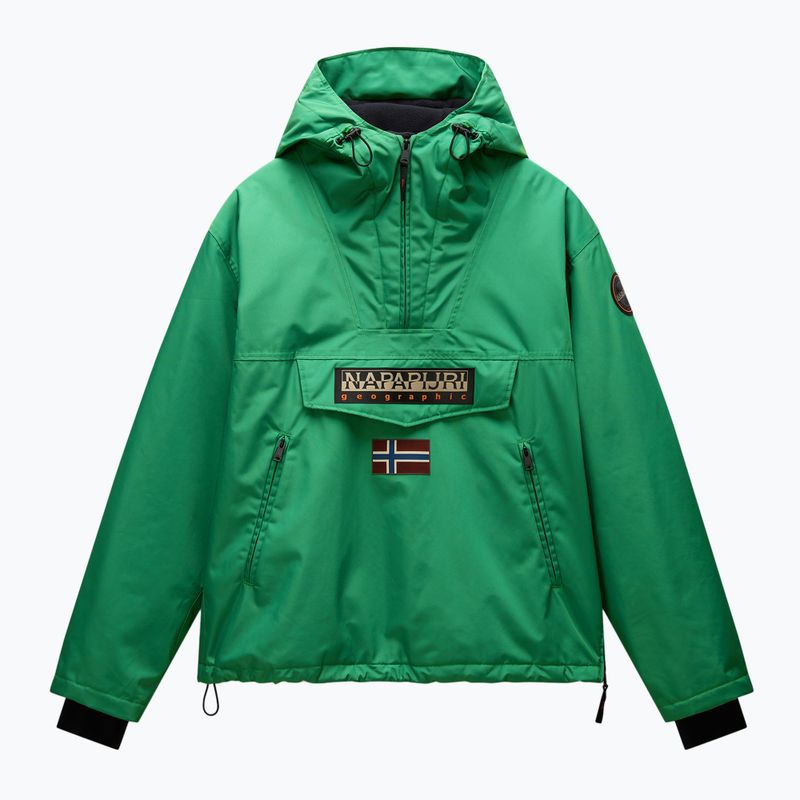 Men's Napapijri Rainforest Next green kelly rain jacket 8