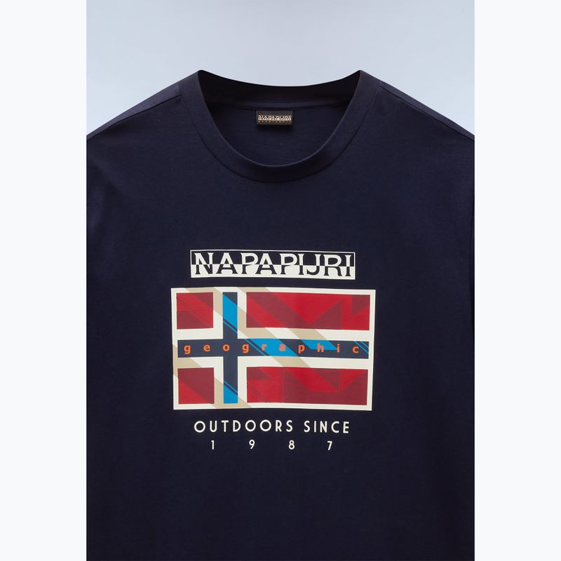 Men's Napapijri S-Dorees blu marine T-shirt 6