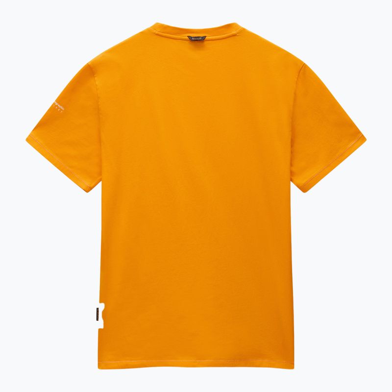 Men's Napapijri S-Badge orange marigold T-shirt 6