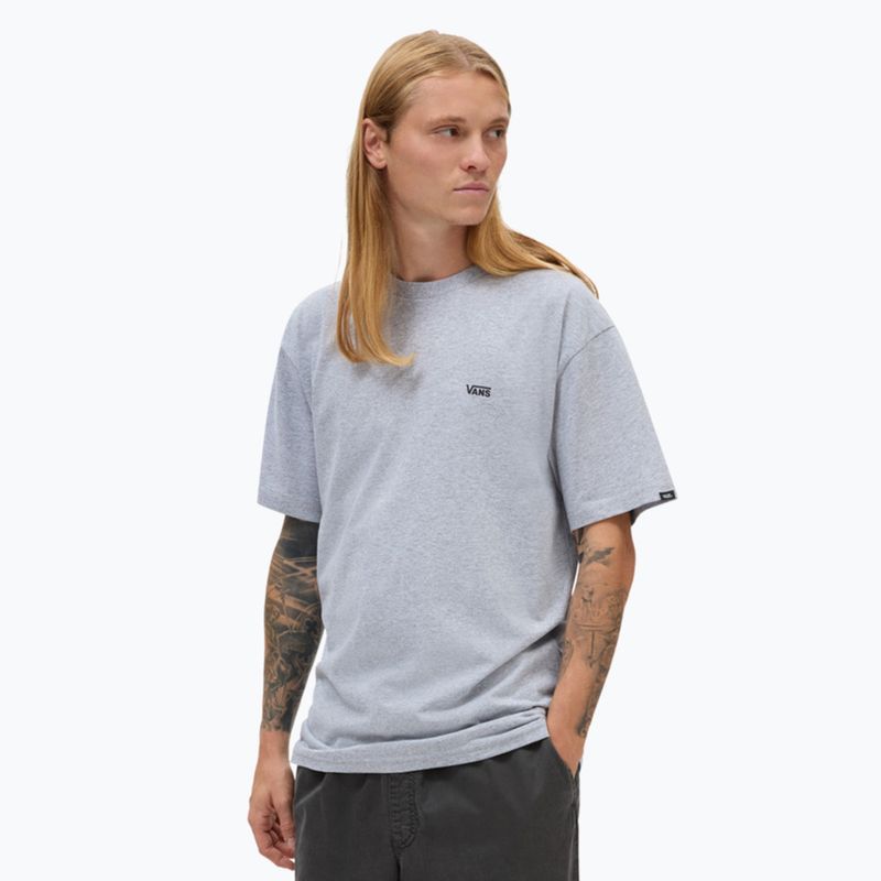 Men's Vans Mn Left Chest Logo T-shirt athletic heather/black