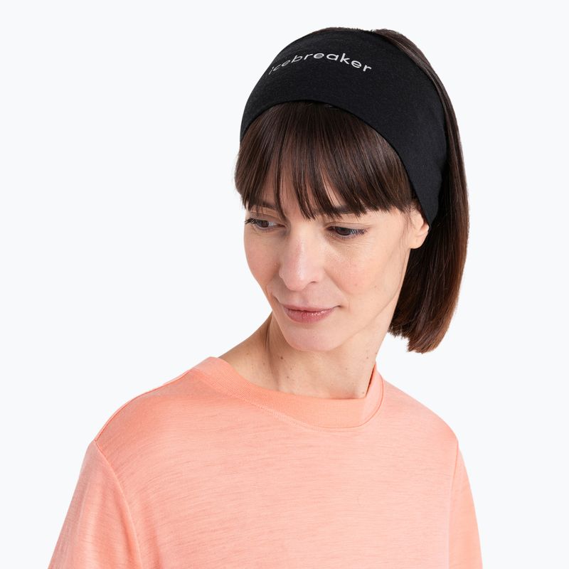 Icebreaker Headband 125 Cool-Lite Sphere black 2