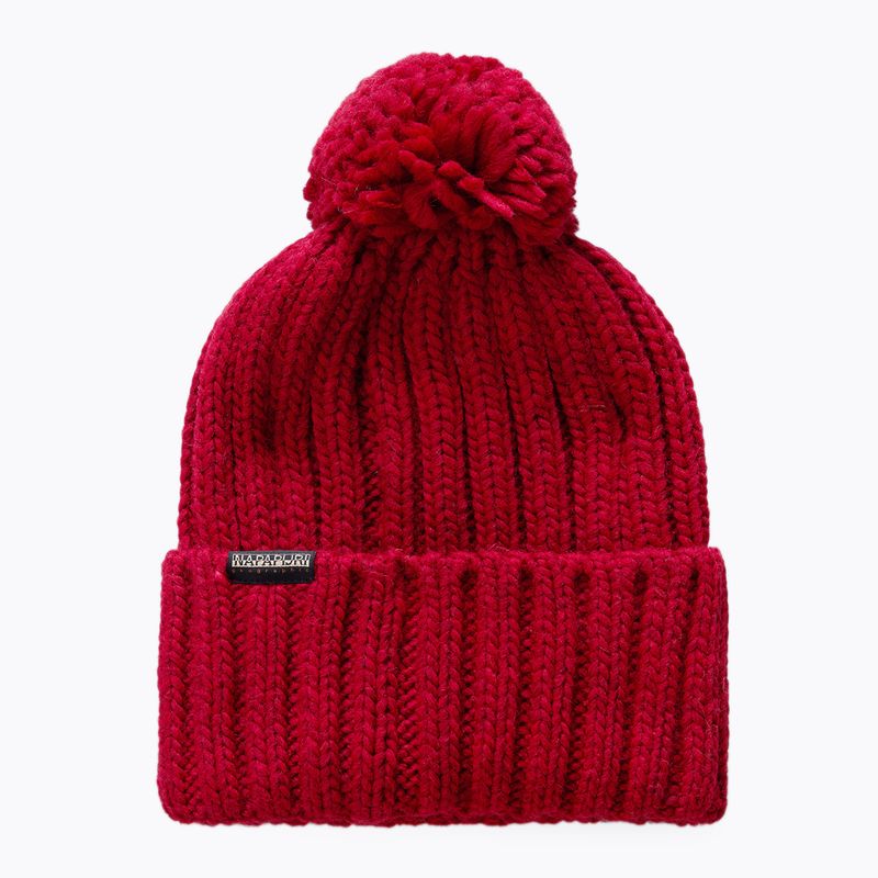 Napapijri Semiury 5 red goji men's winter beanie 2