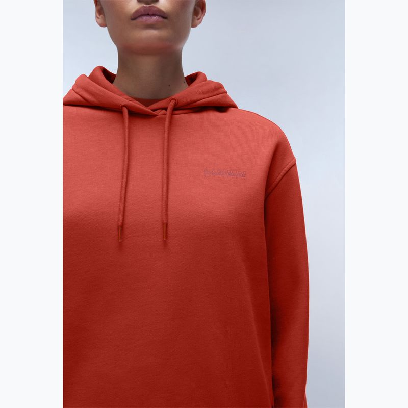 Women's Napapijri B-Blanche Hooded sweatshirt red sauce 3