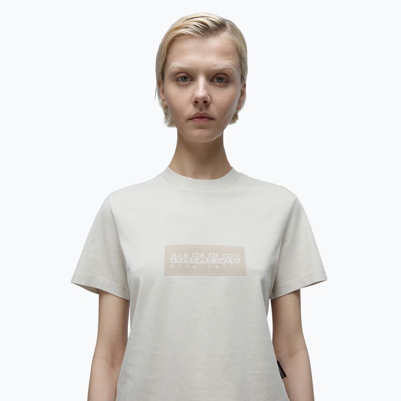 Women's t-shirt Napapijri S-Suze beige silvr n90 4