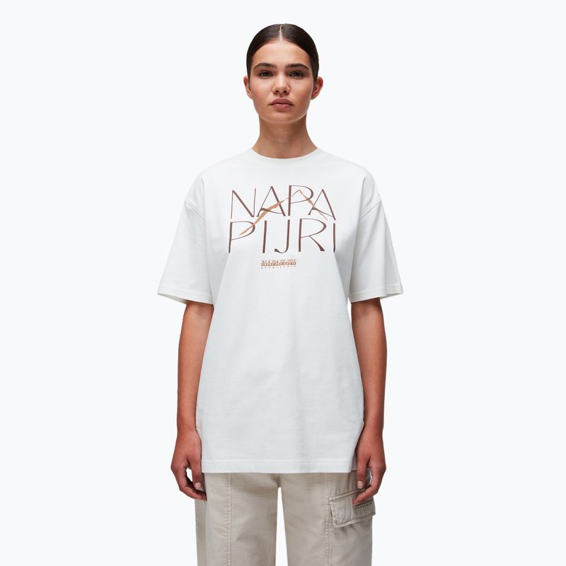 Women's Napapijri S-Rhin white heron t-shirt