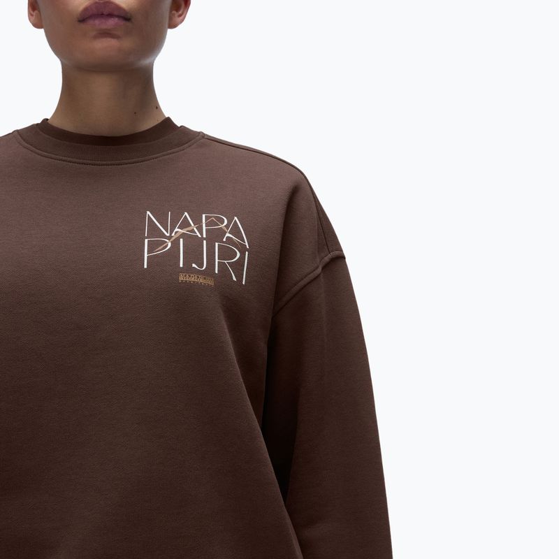 Napapijri women's sweatshirt B-Rhin C brown hickory 3