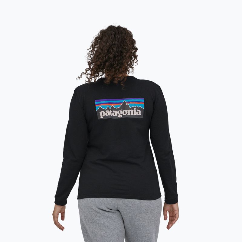 Women's longsleeve Patagonia P-6 Logo Responsibili-Tee black 2