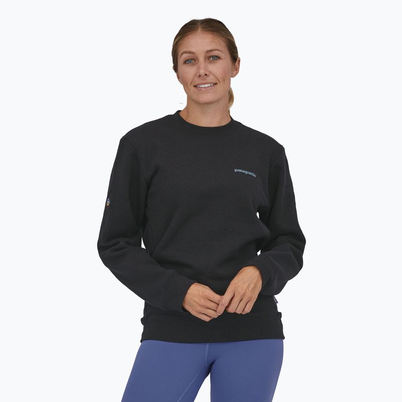 Patagonia Fitz Roy Icon Uprisal Crew sweatshirt black 2