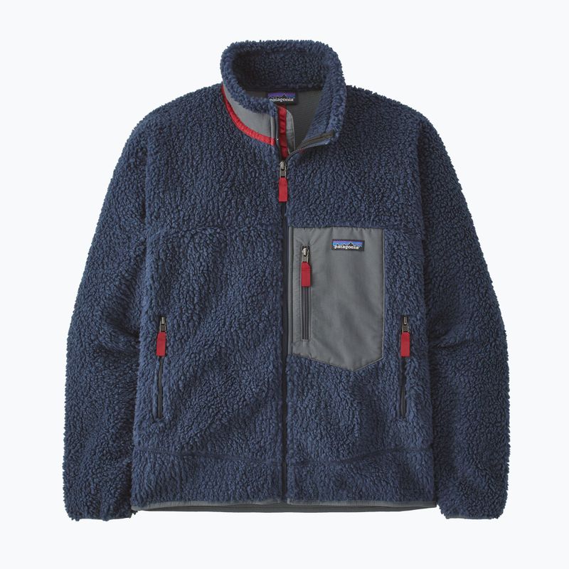 Men's fleece sweatshirt Patagonia Classic Retro-X new navy w/wax red 8