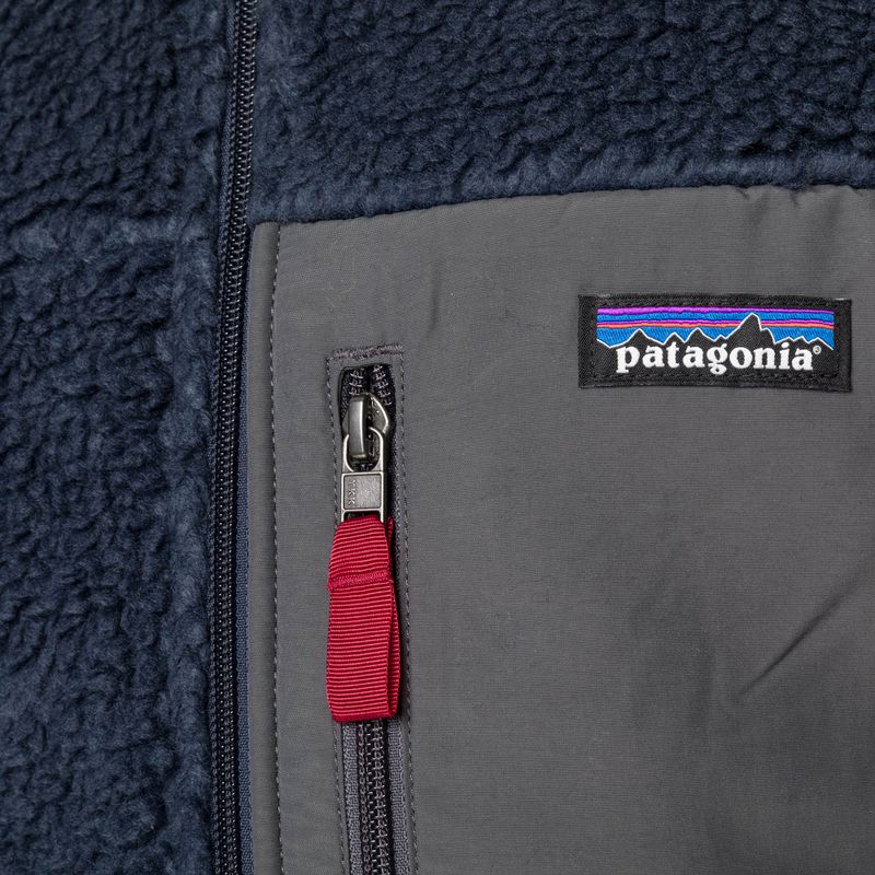 Men's fleece sweatshirt Patagonia Classic Retro-X new navy w/wax red 5