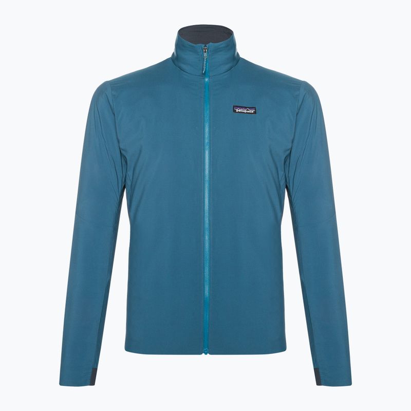 Men's Patagonia Thermal Airshed wavy blue hybrid jacket 3