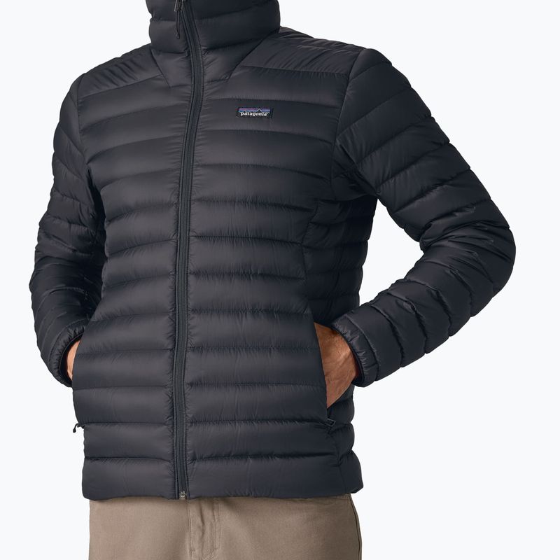 Men's down jacket Patagonia Down Sweater Hoody black 5