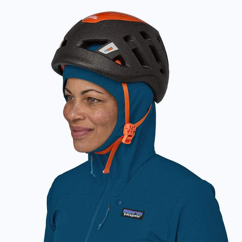 Women's softshell jacket Patagonia R1 CrossStrata Hoody lagom blue 4