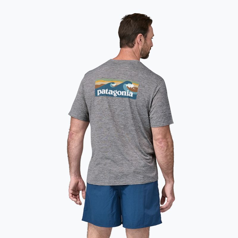 Men's Patagonia Cap Cool Daily Graphic Shirt Waters boardshort logo abalone blue/grey 4