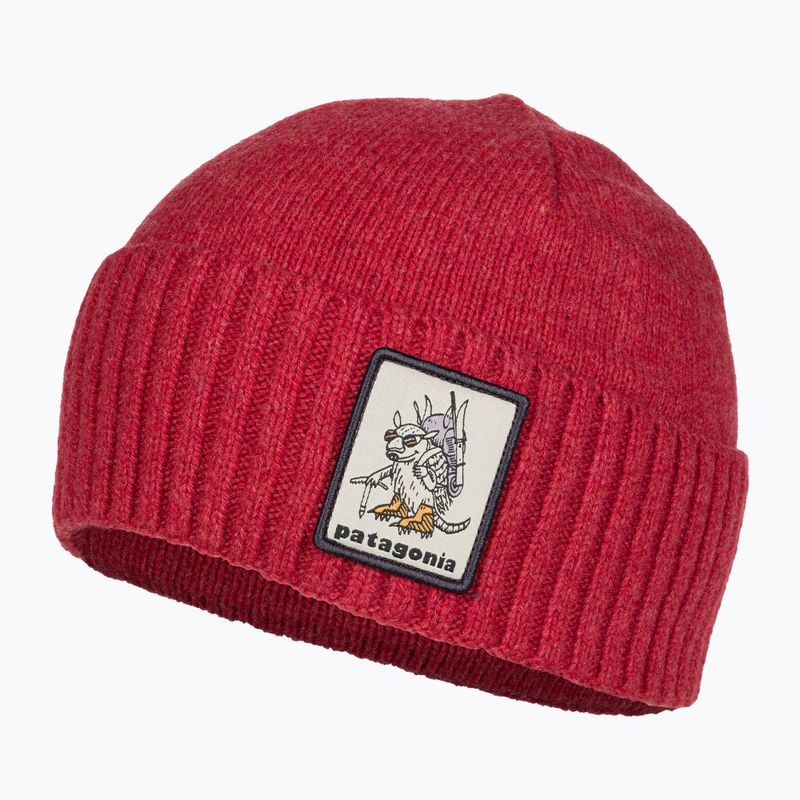 Patagonia Brodeo Beanie fun hogs armadillo/touring red trekking cap 3