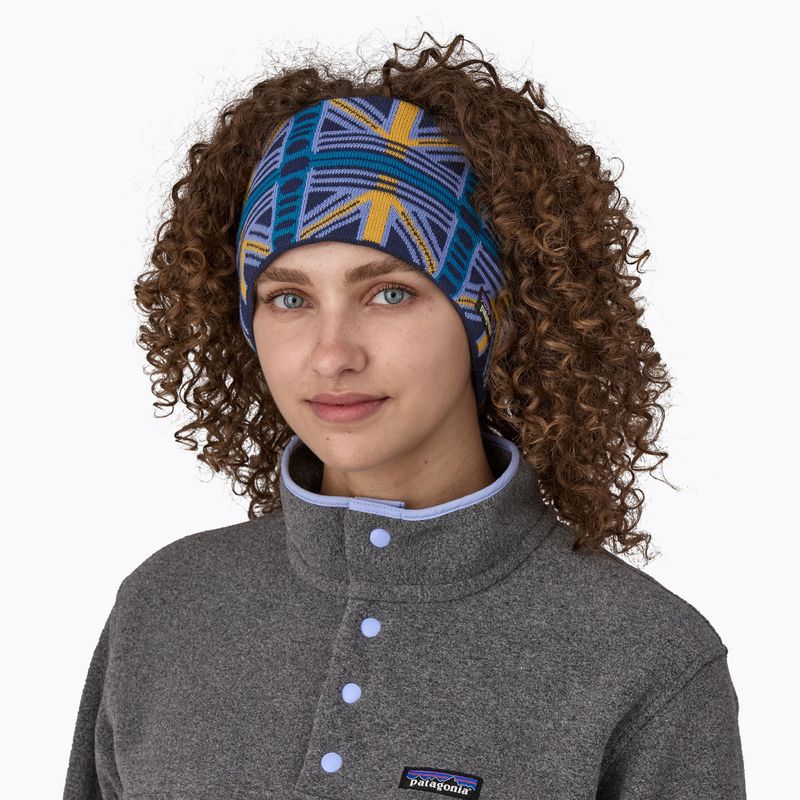 Patagonia Powder Town snow beam/pale periwinkle women's headband 2