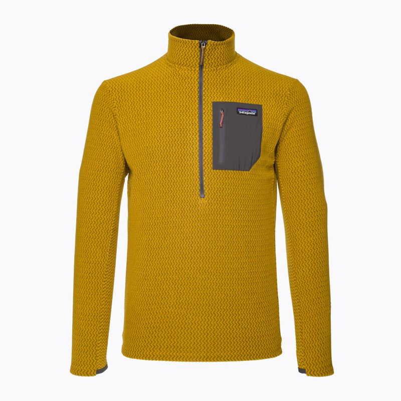 Men's fleece sweatshirt Patagonia R1 Air Zip Neck cosmic gold 5