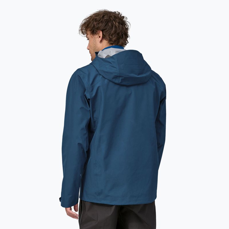 Patagonia men's Triolet lagom blue rain jacket 2