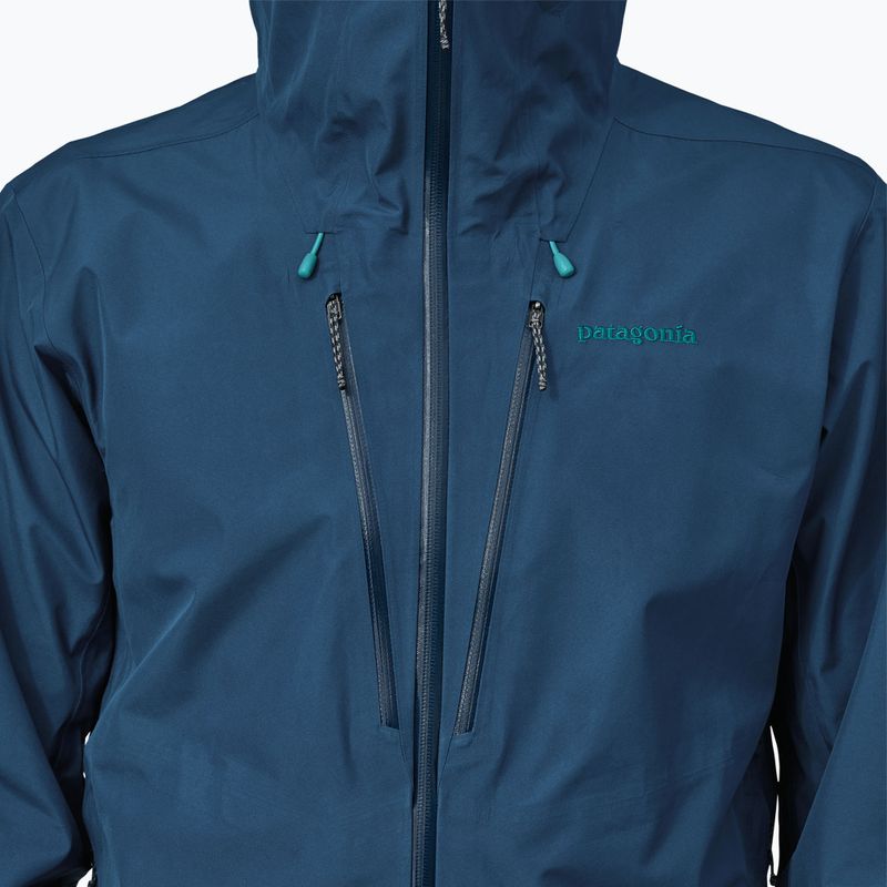 Patagonia men's Triolet lagom blue rain jacket 6