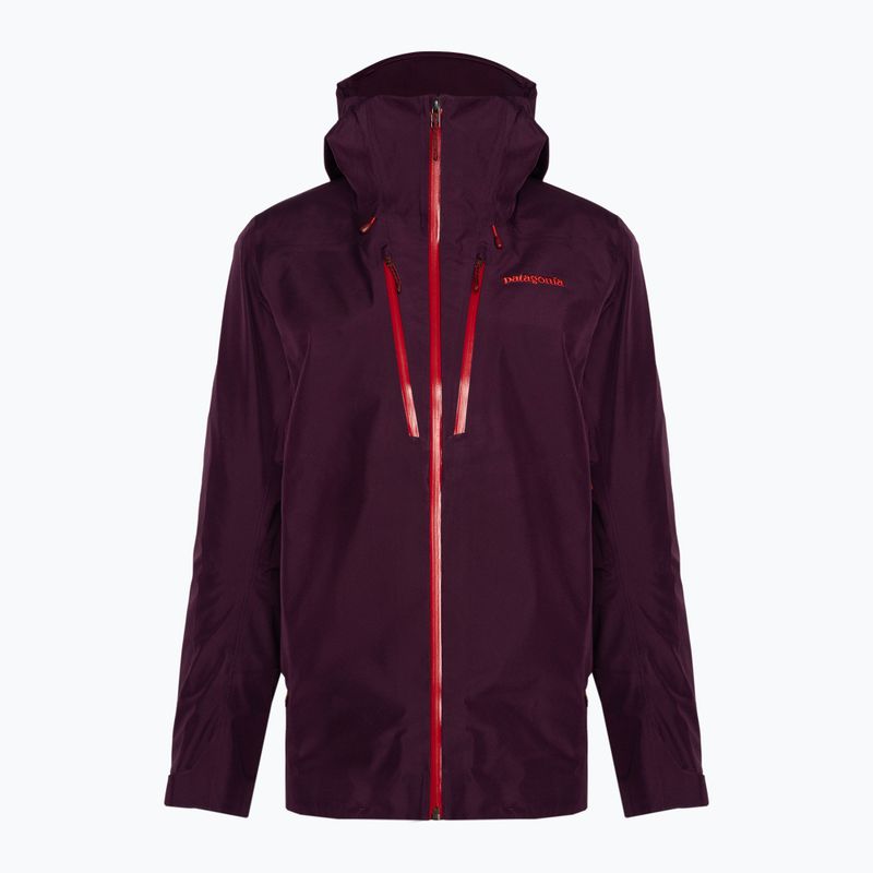 Women's Patagonia Triolet night plum rain jacket