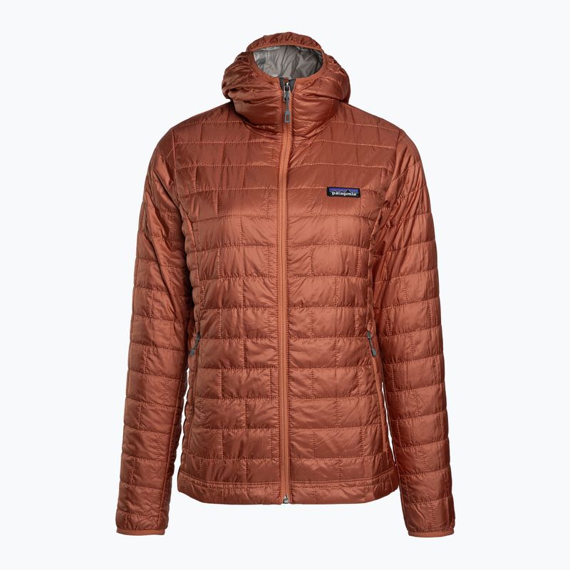Women's insulated jacket Patagonia Nano Puff Hoody burl red