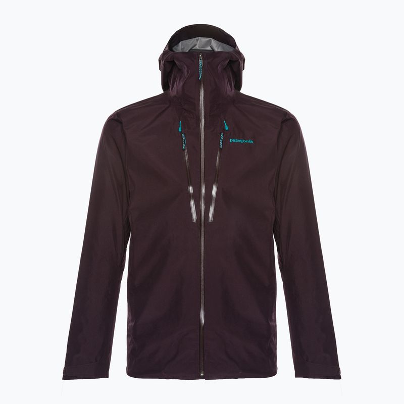 Patagonia men's Triolet obsidian plum rain jacket