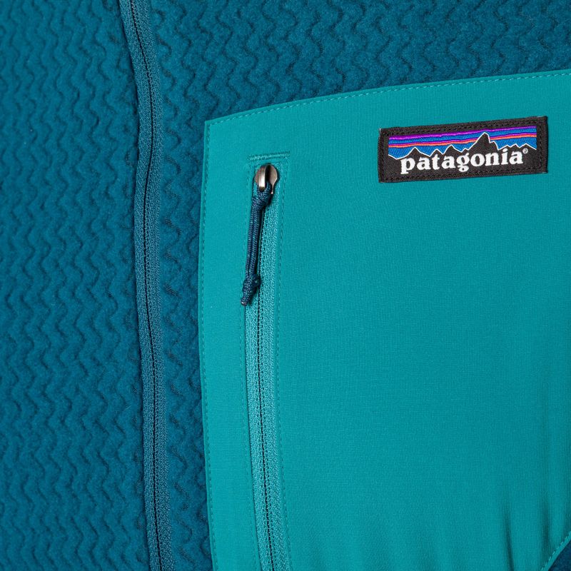 Men's fleece sweatshirt Patagonia R1 Air Zip Neck lagom blue 5