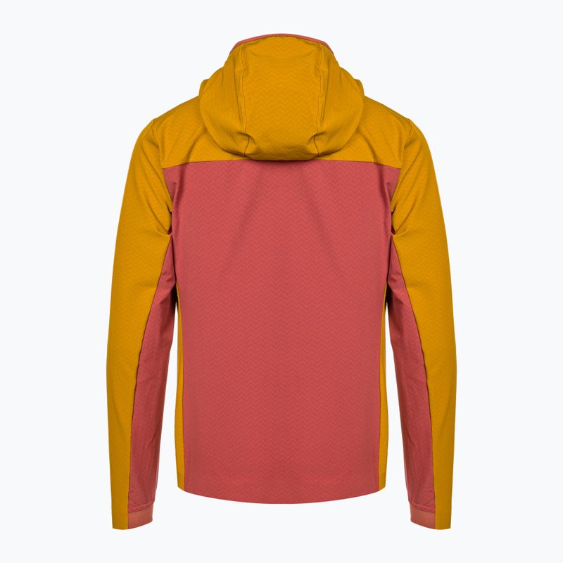Women's softshell jacket Patagonia R1 CrossStrata Hoody burl red 2