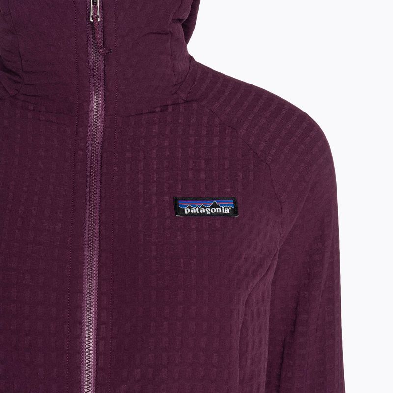 Patagonia women's softshell jacket R2 TechFace Hoody night plum 3