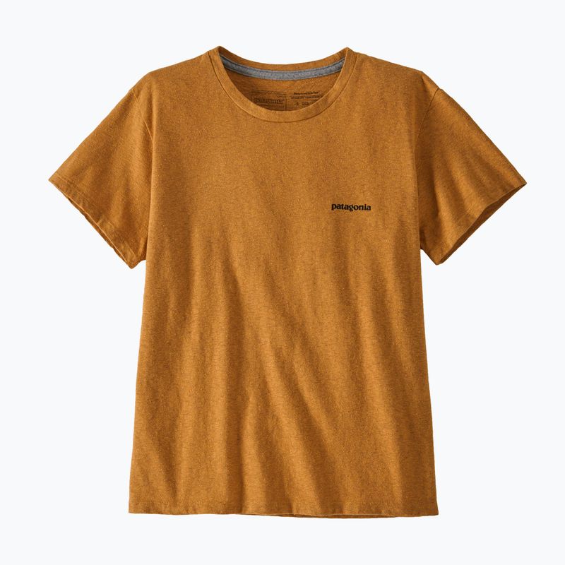 Women's T-shirt Patagonia P-6 Logo Responsibili-Tee dried mango 3