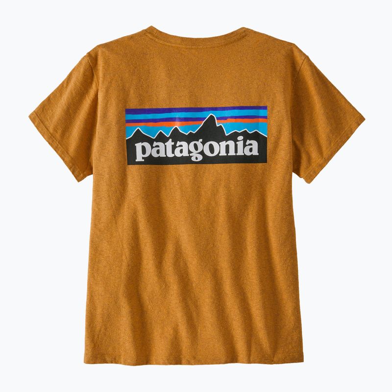Women's T-shirt Patagonia P-6 Logo Responsibili-Tee dried mango 4