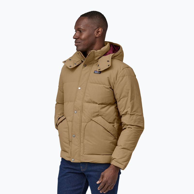 Men's down jacket Patagonia Downdrift down jacket grayling brown