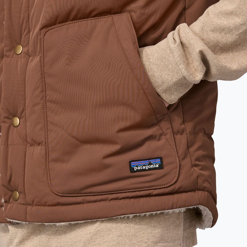 Men's vest Patagonia Reversible Bivy Down moose brown 3